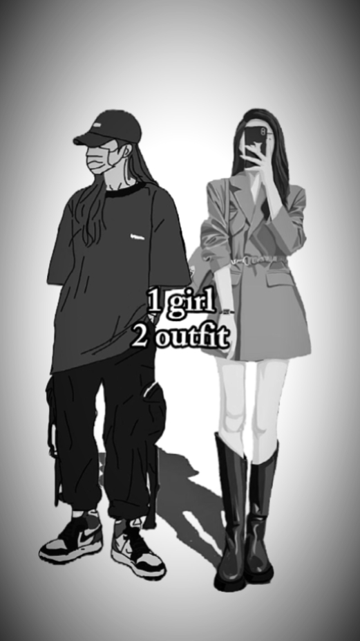 1 girl 2 outfit