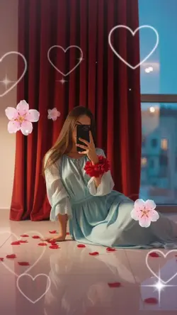 Portret festiv în stil selfie