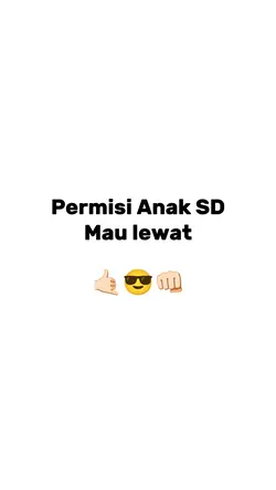 Permisi anak SD