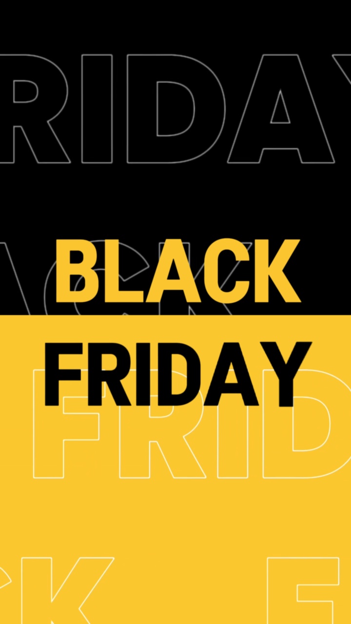 Damenbekleidung Display Black Friday Sale Text Animation Ziehen Typ