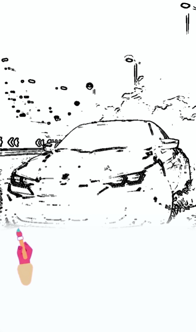 Tendencia de arte de coches virales 