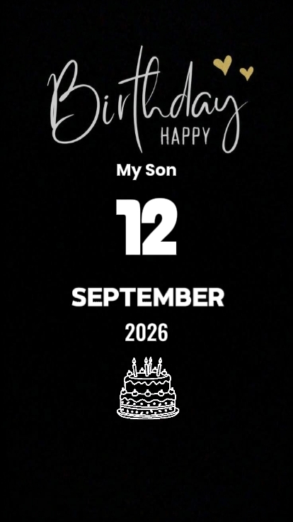 BDAY MY SON 12 9월