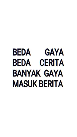 BEDA GAYA BEDA CRITA