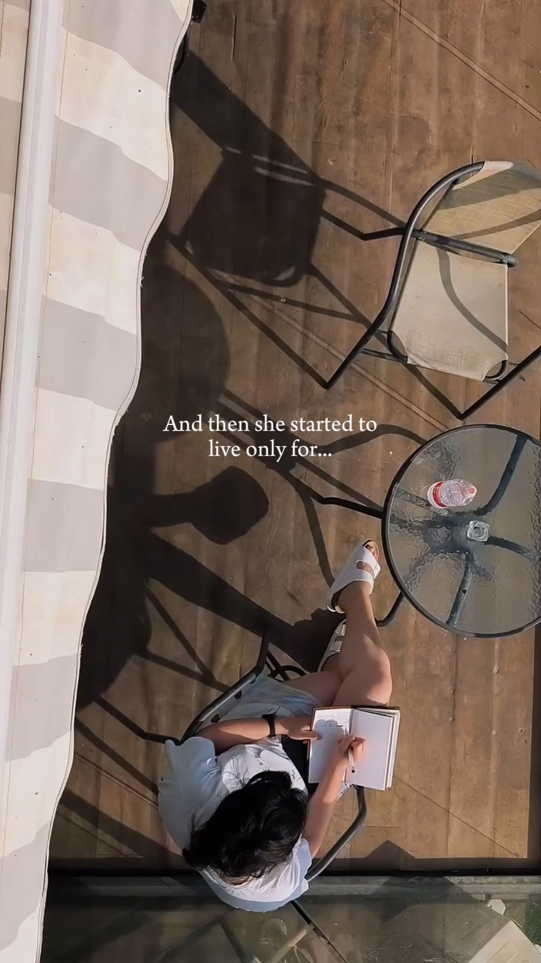 and then she started