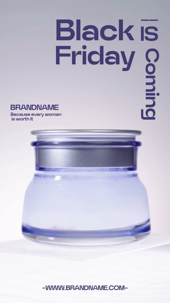 Minimalist Style Black Friday Beauty and Skincare Industry Promotion Template
