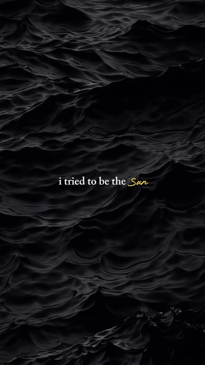 I tried to be the 
