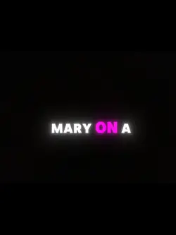 Mary on a cross