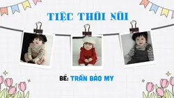Mẫu Tiệc Thôi Nôi 