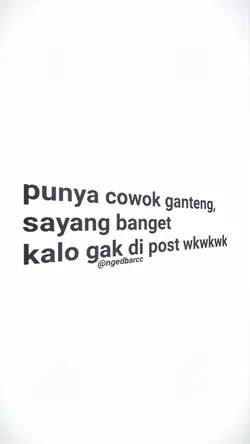 punya cowok ganteng