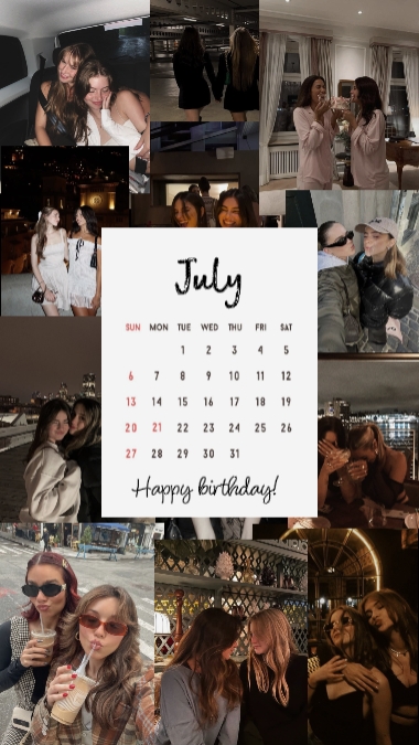 Julho feliz aniversário