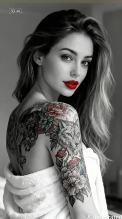 black and white