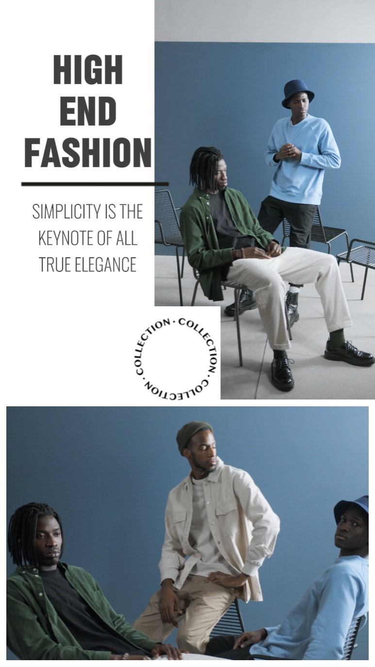 Herrenbekleidung Display Minimalistischer Stil