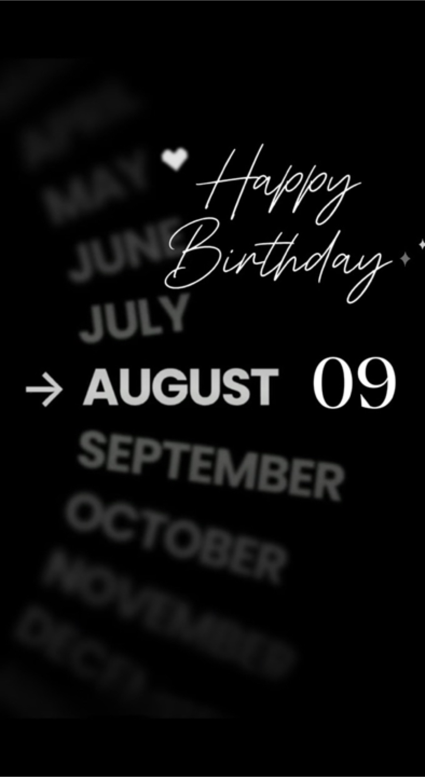 ANNIVERSAIRE LE 9 AOÛT