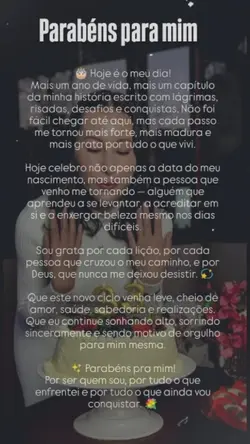 parabéns para mim