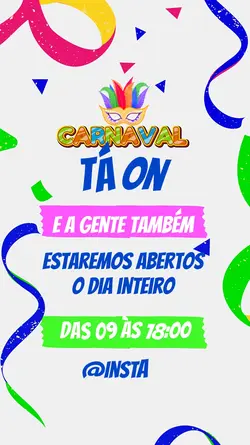 carnaval abertos 