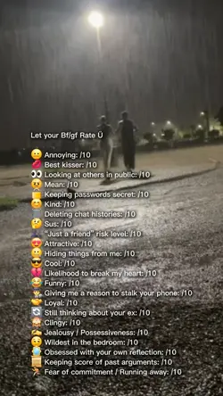 Let your bf/gf rate 