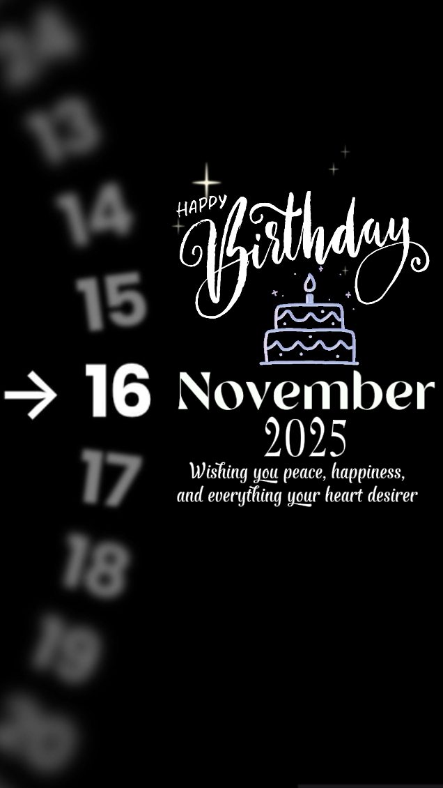 HBD 16 Kasım 