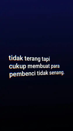 tidak terang tapi