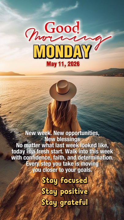 Monday 11 May 2026