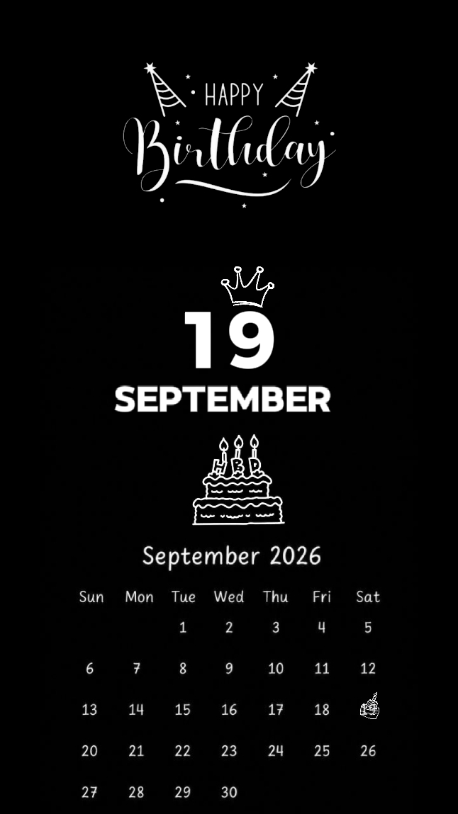 b'day son 19 Septemb