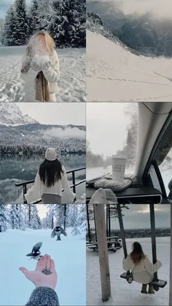 snow collage