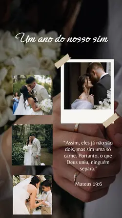 um ano de casados
