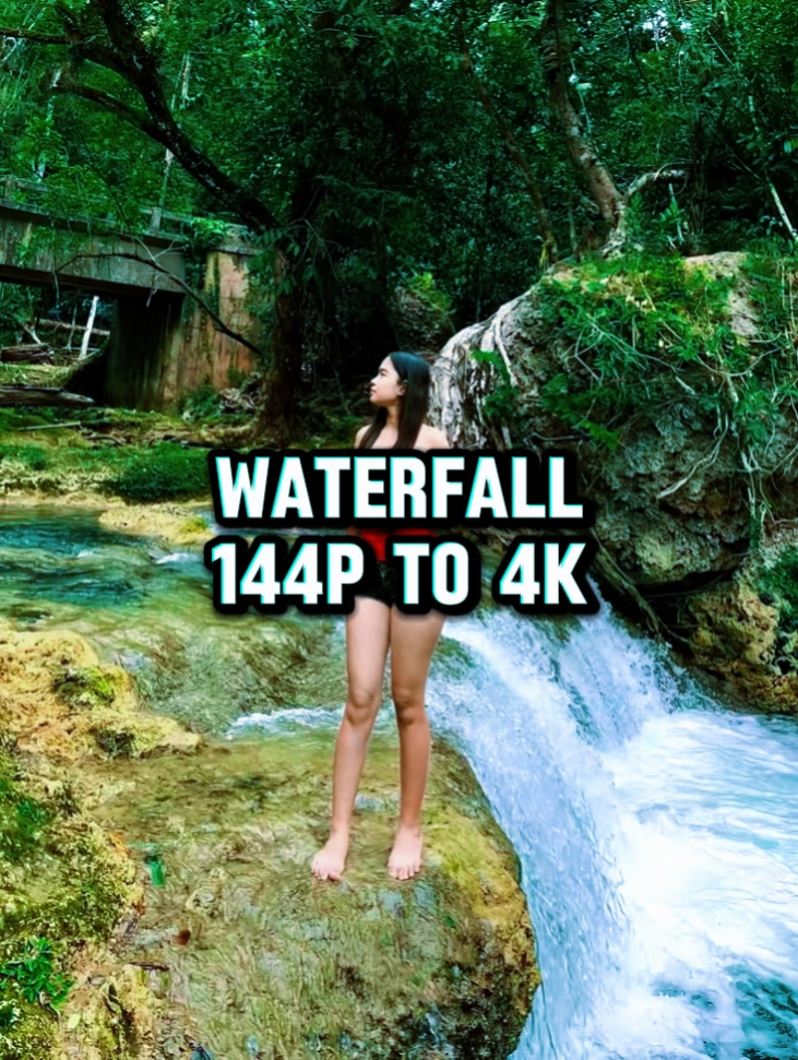 waterfall 144p to 4K
