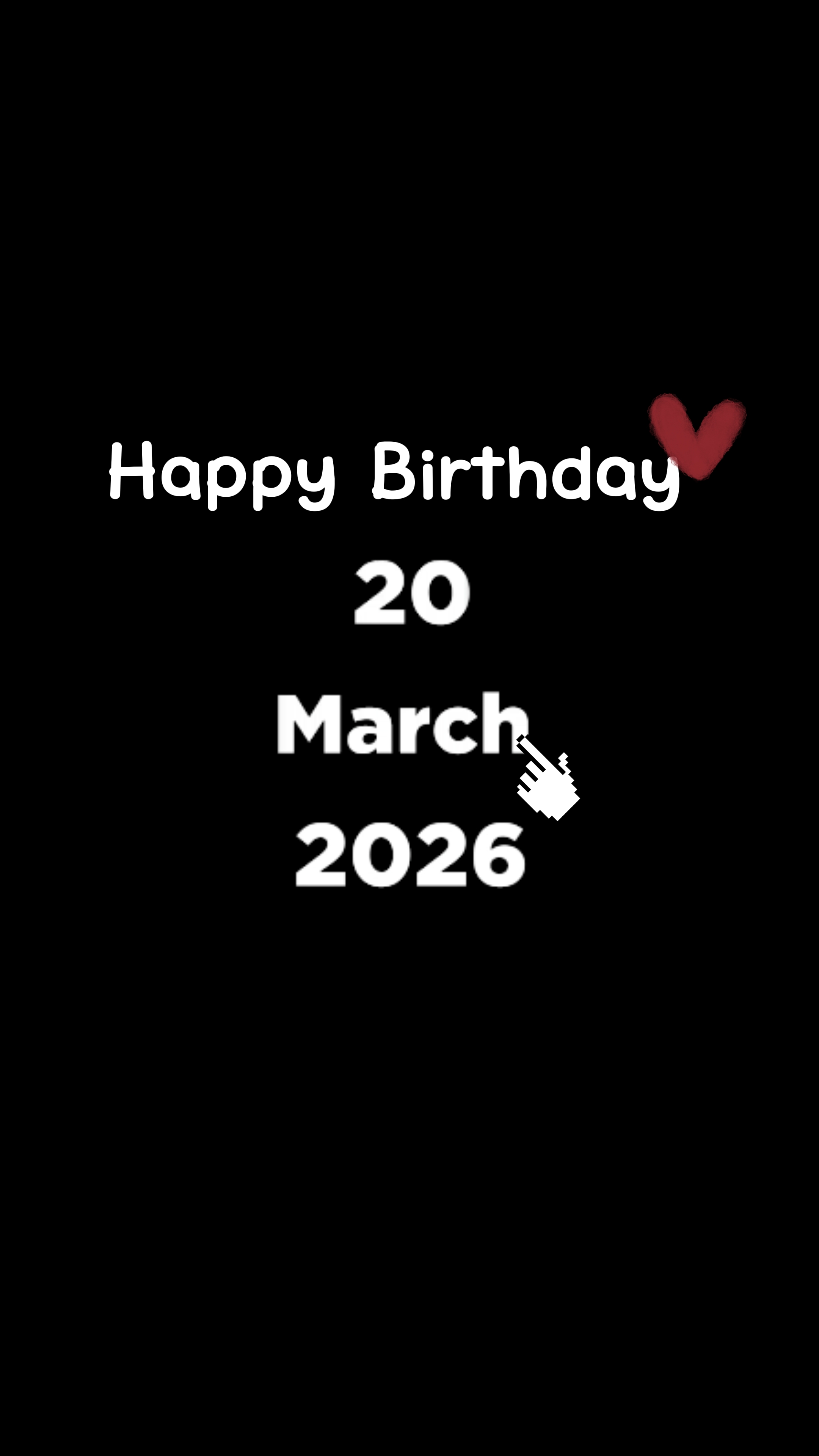 MON ANNIVERSAIRE LE 20 MARS