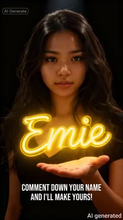 EMIE neon sign name