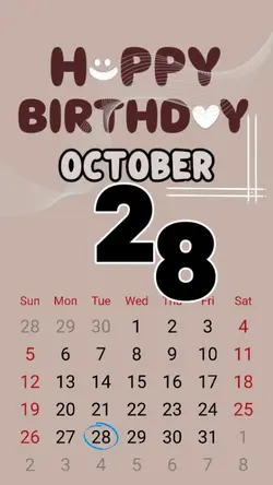 birthday 28 october