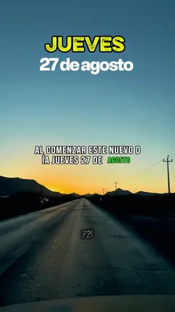 JUEVES 27 DE AGOSTO