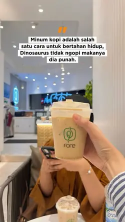 Minum kopi adalah..