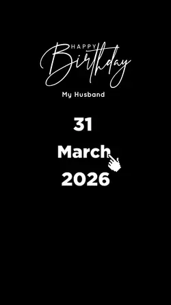 HBD HUSBAND 31 MARCH