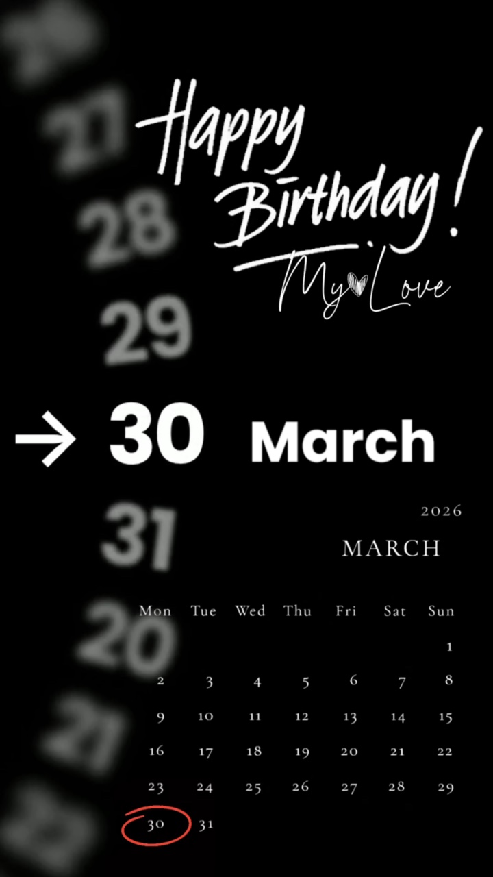 HBD 30 MARCH