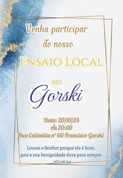 Convite culto 