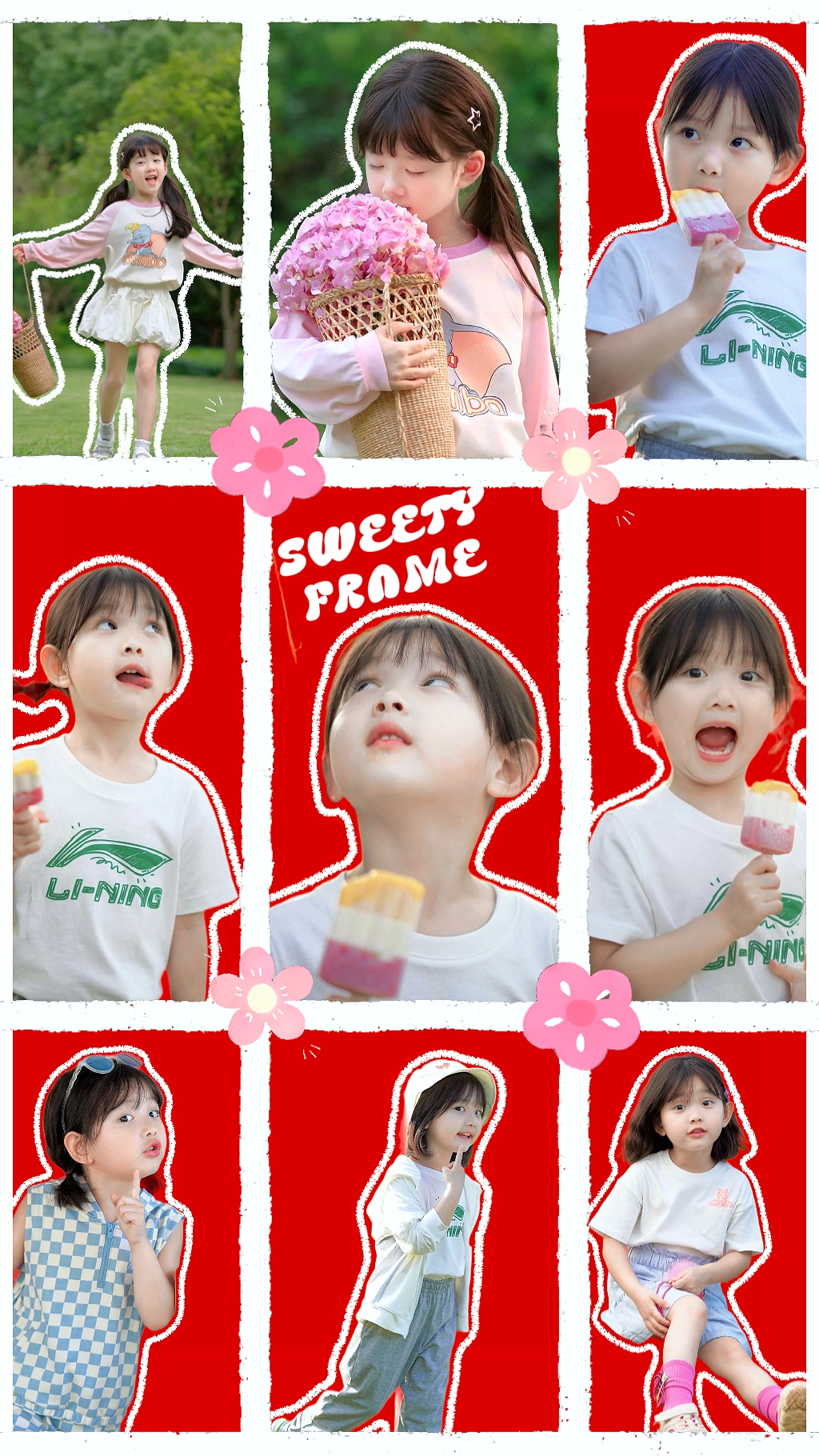 sweety frame collage