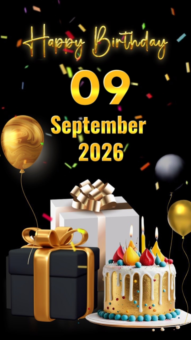 hbd 9 September 2026