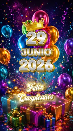 Cumple 29 JUNIO 2026