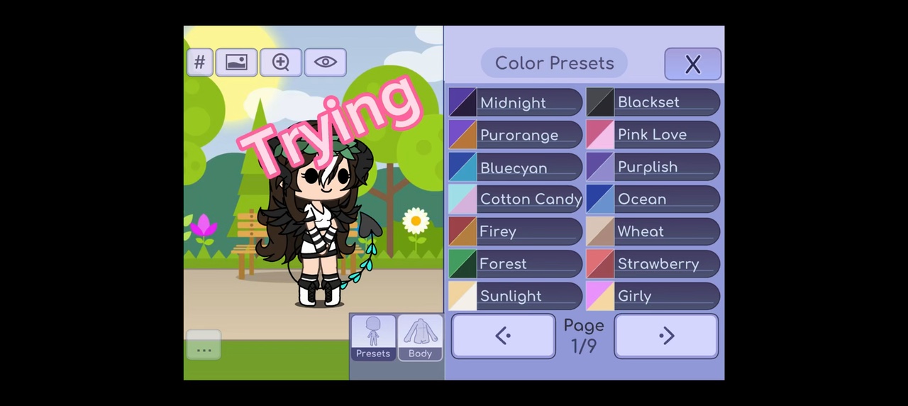 Rating colour preset