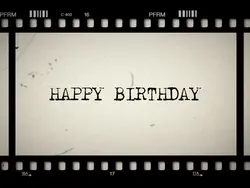 retro film birthday