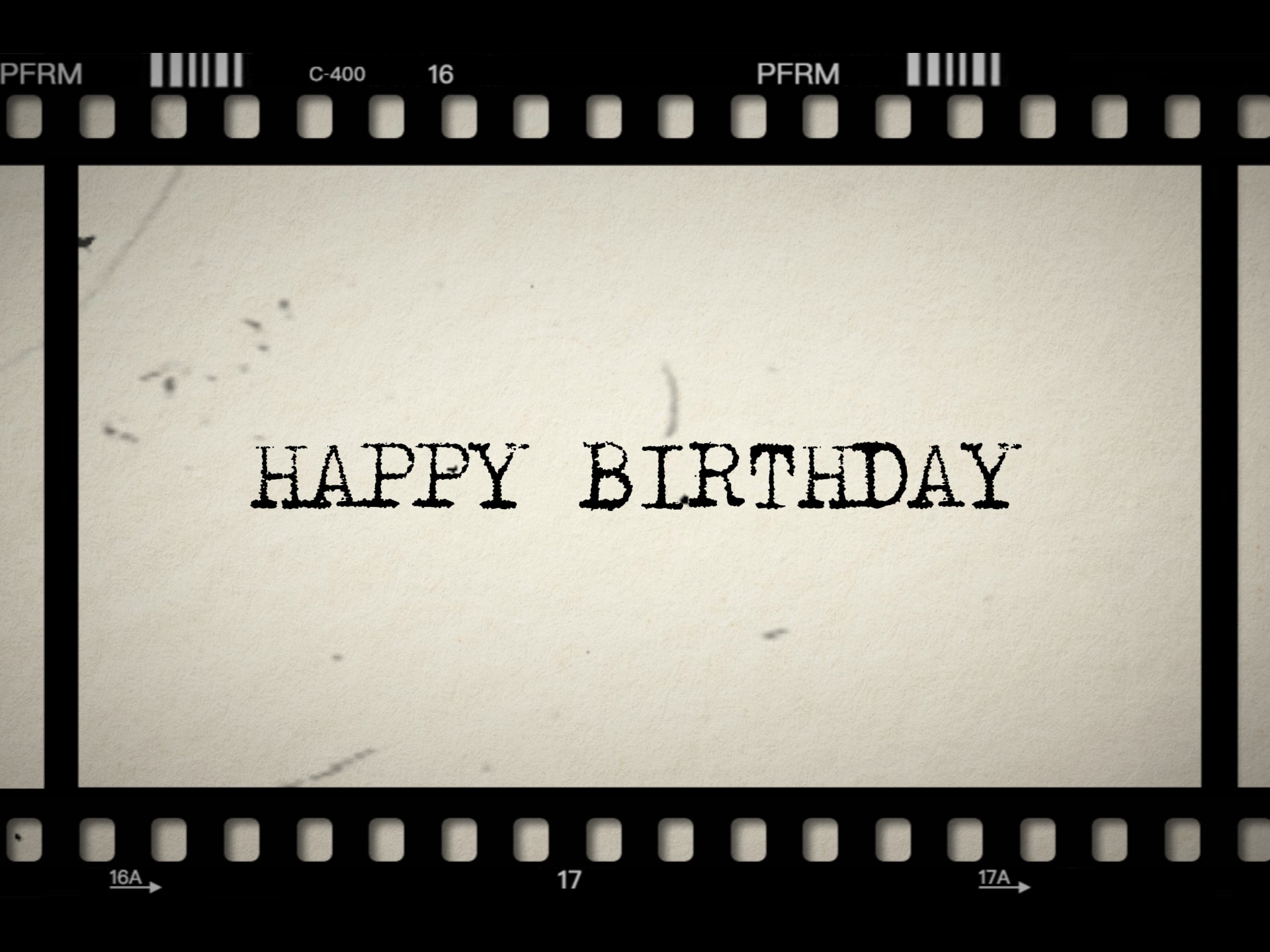 Cumpleaños de película retro