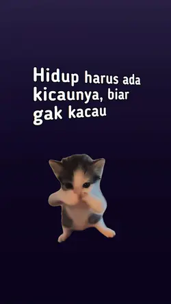 Harus ada kicaunya