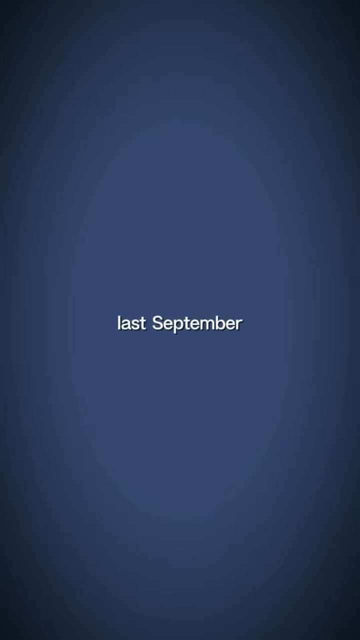 En septiembre pasado 
