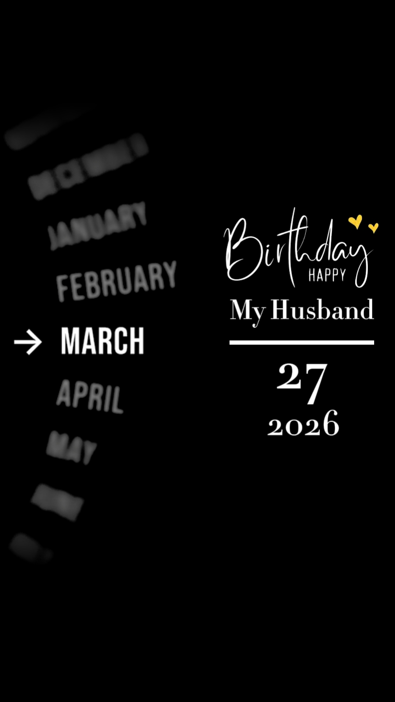 HBD MEU MARIDO MARÇO