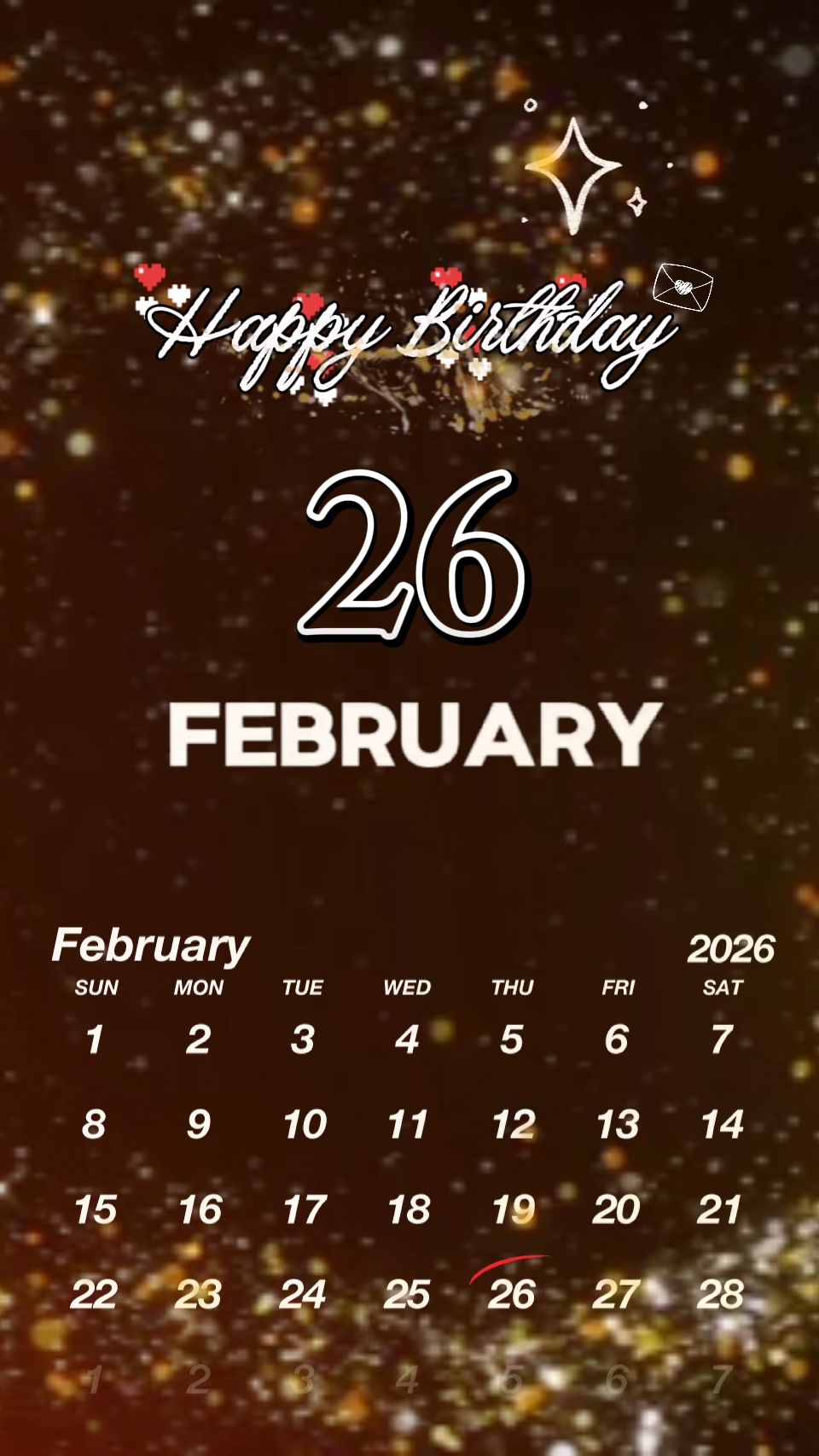 HBD, FEBRUARI 26