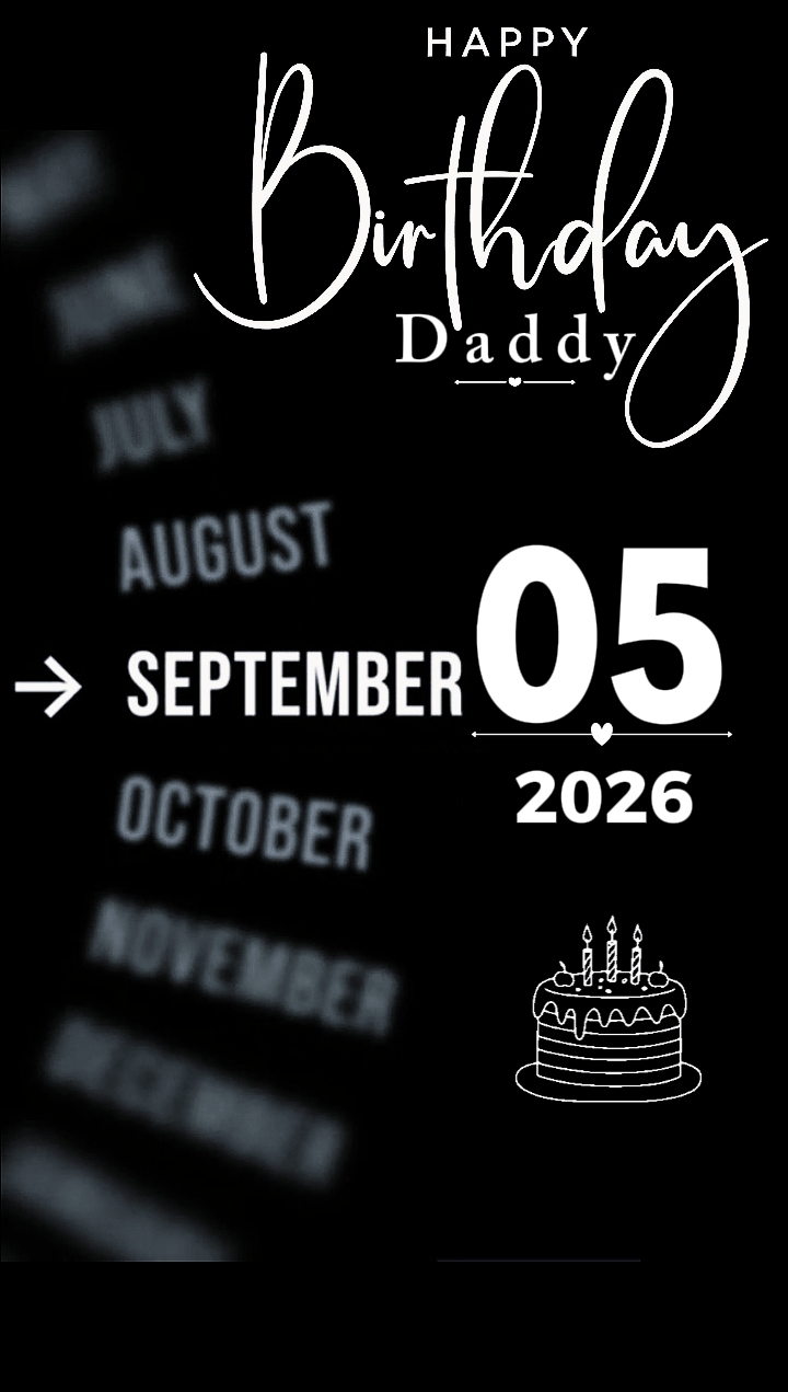CUMPLEAÑOS PAPÁ 05 SEPTIEMBRE