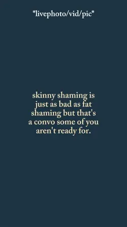 skinny shaming