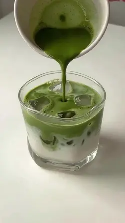 Satisfying Iced Matcha Moment