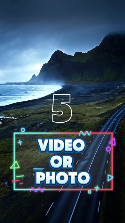 5 vídeo ou foto 
