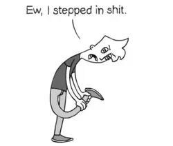 stepped in shit